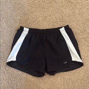 CHAMPION Women’s Lined Running Shorts Black & White